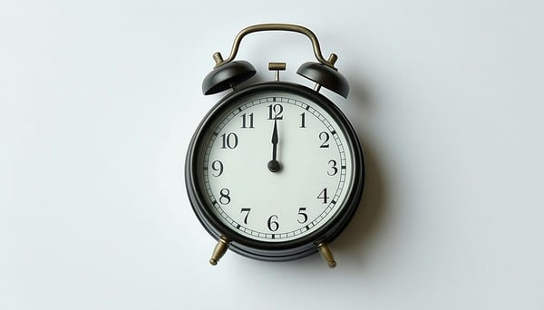 Clock symbolizing quick response times